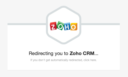 Redirecting to Zoho CRM from the Zoho CRM Addon for Gravity Forms