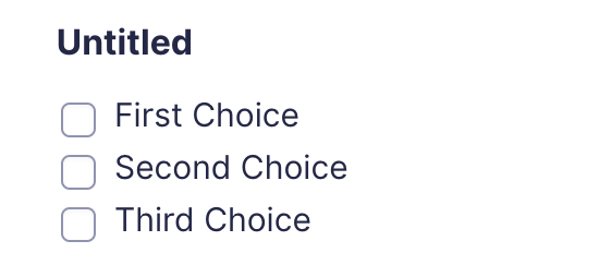 GForms Checkbox Field