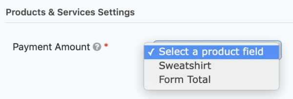 Stripe Products Feed Settings