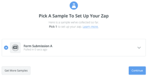 Zapier Settings Test Zap Sample