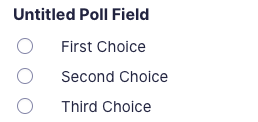 GForms Poll Field