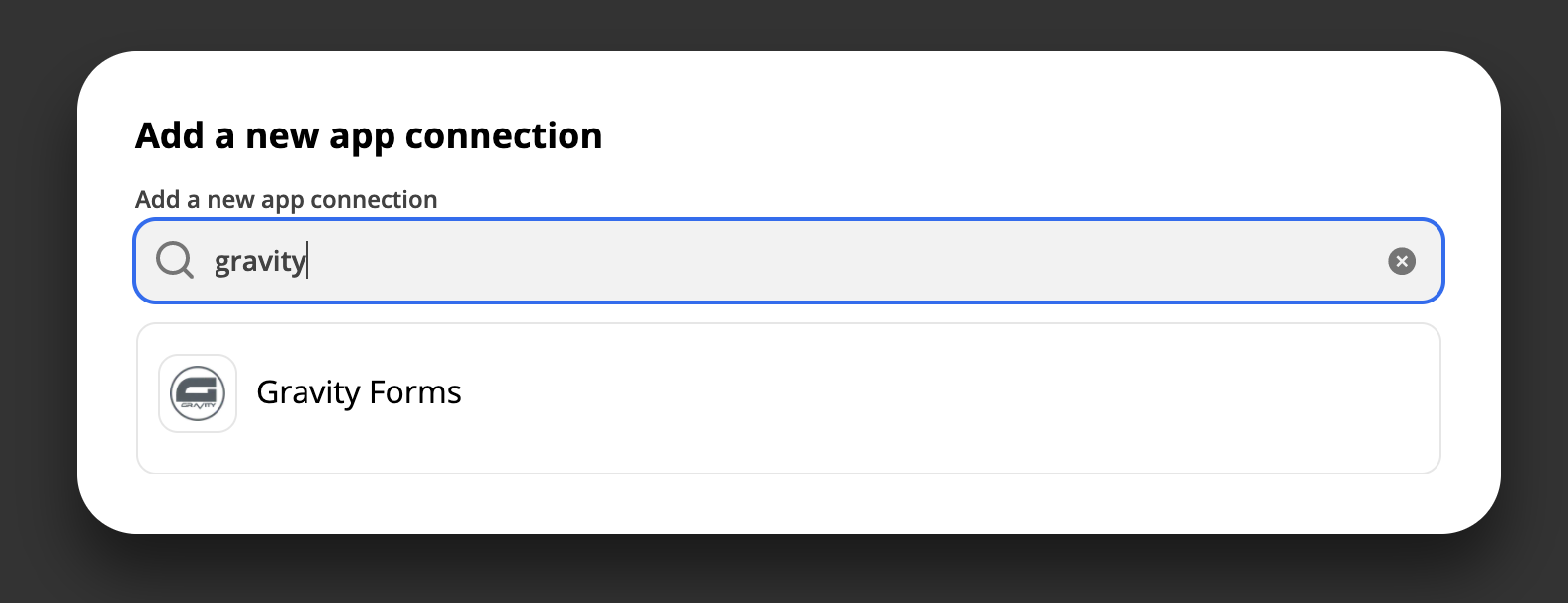 Setting Up the Zapier Add-On - Gravity Forms Documentation