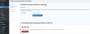 PayPal Checkout Add-On Settings Page