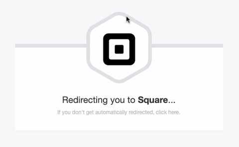 Redirecting to Square from the Square Add-on, Square Settings Screen