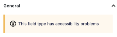 Accessibility Warning | Post Tags