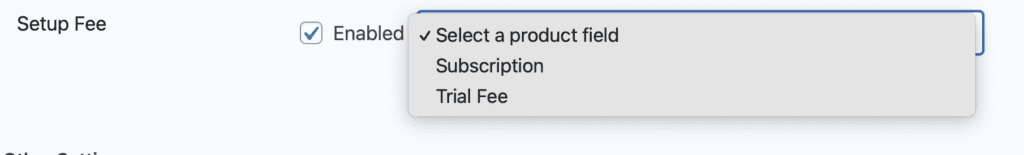PayPal Checkout Setup Fee