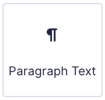 Paragraph Text field as displayed in the Field Library