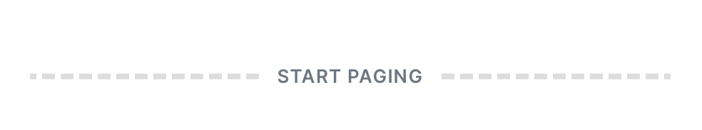Start paging marker for the Page field