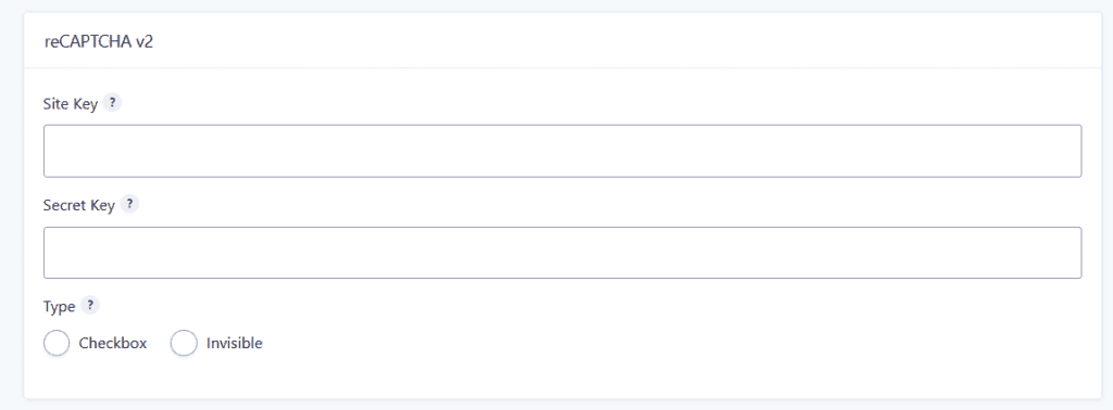 reCAPTCHA-Settings-v2