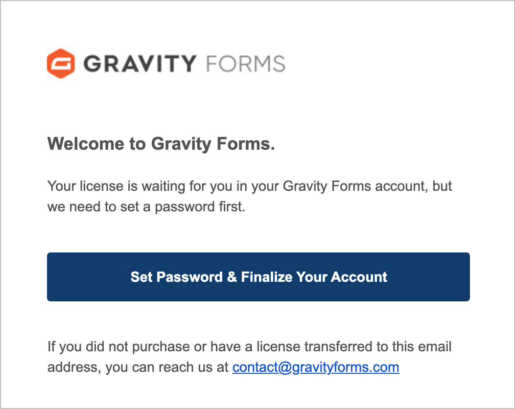 Creating a Gravity Forms Account - Gravity Forms Documentation