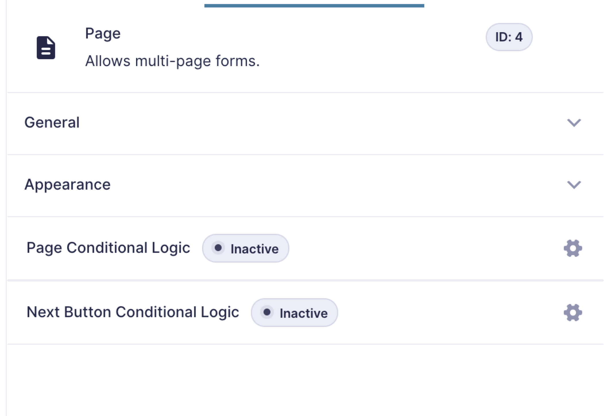 Page Conditional Logic