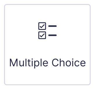 Image showing the Multiple Choice field as displayed in the Field Library.