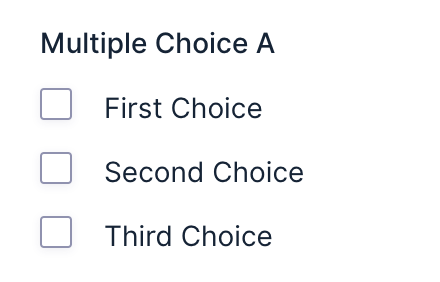 Image showing choices vertically aligned.