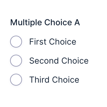 Multiple Choice field as displayed in the Form Editor.