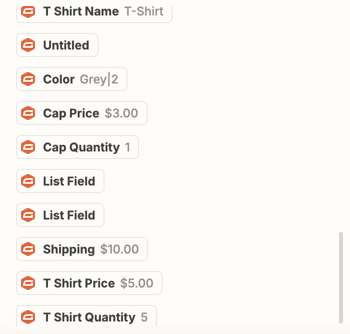 Image showing Product data mapping in Zapier.