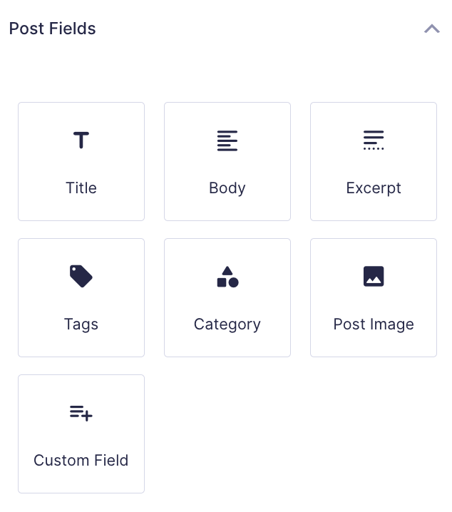 Image showing post fields in the form editor