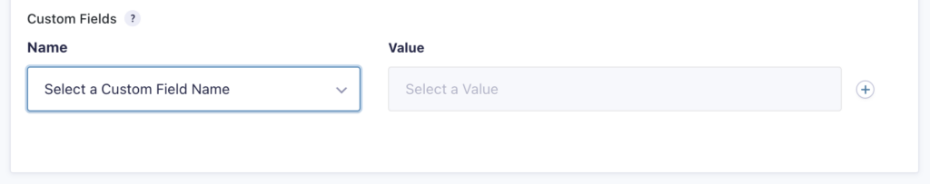 Image showing Custom Fields Section for the Advanced Post Creation Add-On feed