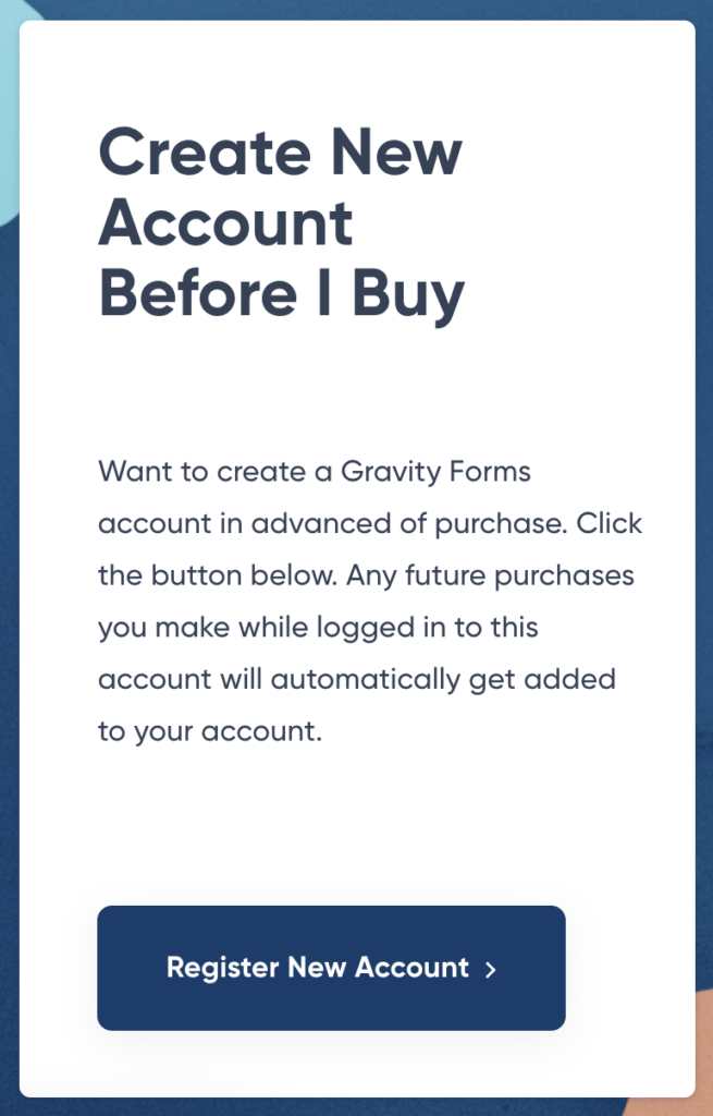 Image showing new account options