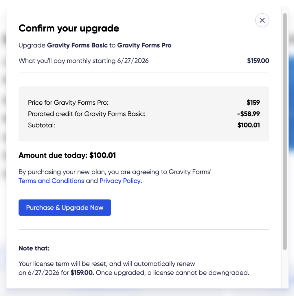 Image showing Upgrade prompt