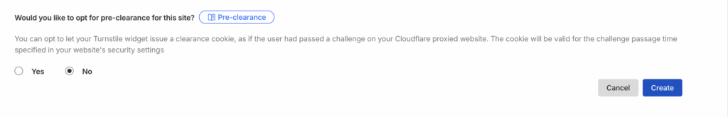 Image showing Cloudflare Turnstile Widget management