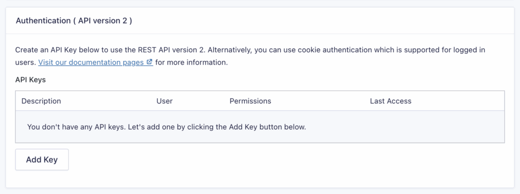 Image showing Gravity Forms REST API Authentication (API Version 2) Keys
