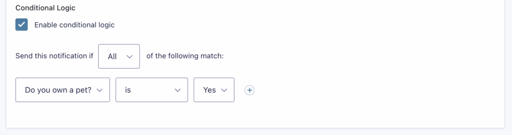 GForms Notifications Conditional - 1