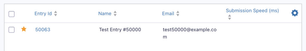 Image showing ane Entry marked as starred.