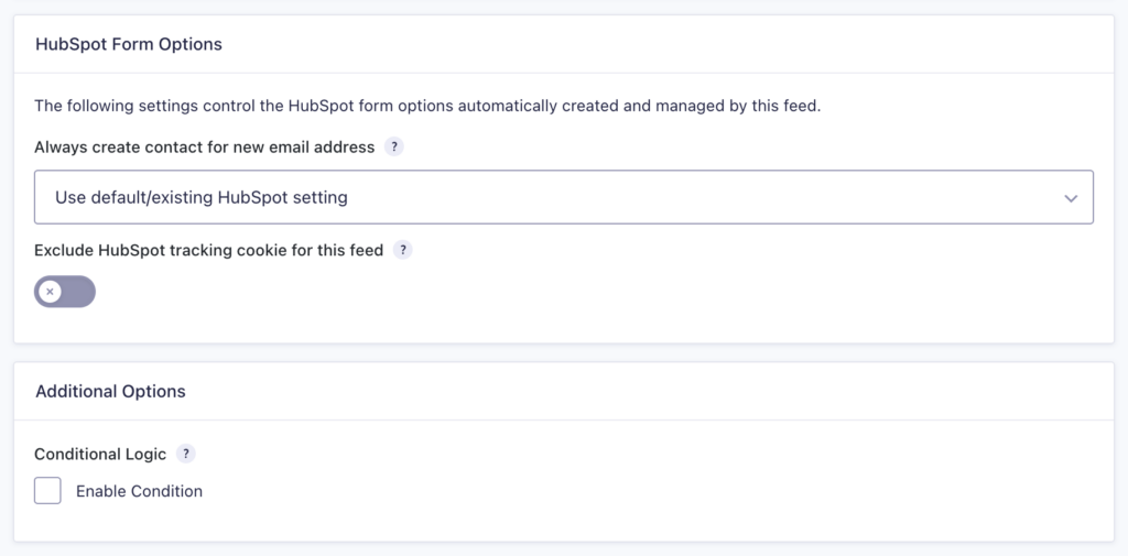 Creating a Feed for the HubSpot Add-On - Gravity Forms Documentation
