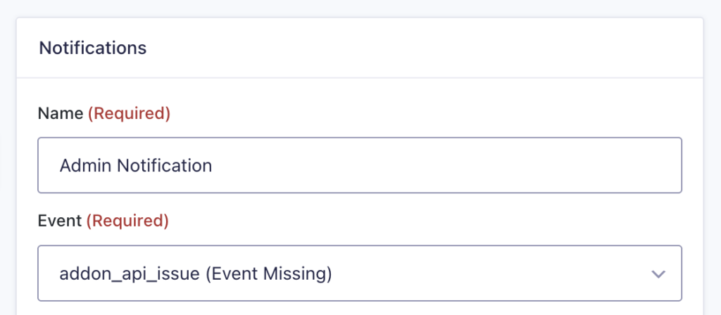 Image showing a missing notification event