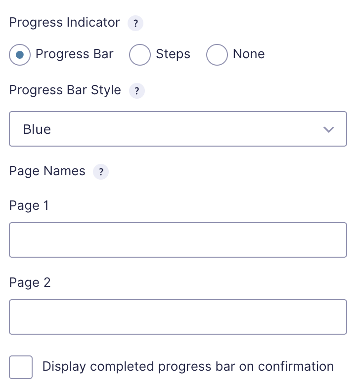 Page Field Start Paging Settings